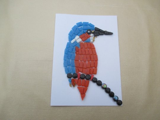 IJsvogel op dubbele kaart (voorbeeld)